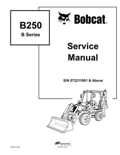 Bobcat B250 B Series Manual
