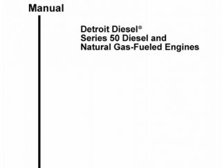 Detroit Series 50 Engine Service Repair Workshop Manual