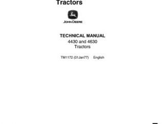 John Deere 4430,4630 Tractors Technical Repair Manual