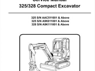 Bobcat 325, 328 Hydraulic Excavator Service Repair Manual