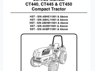 Bobcat CT440, CT445, CT450 Compact Tractor Service Manual