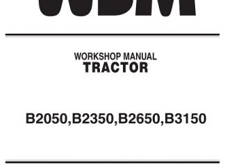 Kubota B2050, B2350, B2650, B3150 Tractor Service Manual