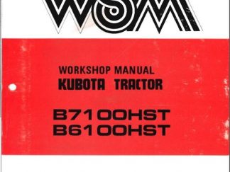 Kubota B6100HST, B7100HST Tractor Workshop Service Manual