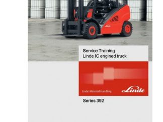 Linde 392 Forklift : H20D, H25D, H20T, H25T Service Repair Manual