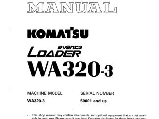 Komatsu WA320-3 Wheel Loader Service Repair Manual
