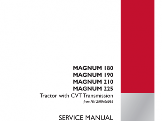 Case Magnum 180, 190, 210, 225 Series Tractors Service Manual