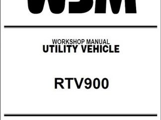 Kubota RTV900 Utility Vehicle Service Manual