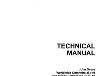 John Deere 670, 770, 790, 870, 970, 1070 Compact Utility Tractors Technical Manual