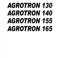 Deutz Fahr Agrotron 130 140 155 165 Tractor Workshop Service Manual
