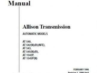 Allison Transmission AT 545 Repair Service Manual