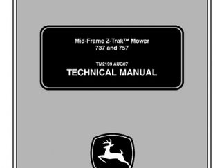 John Deere 737, 757 Mid-Frame Z-Trak Mower Service Technical Manual