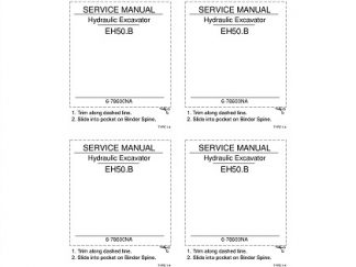 New Holland EH50B Hydraulic Excavator Workshop Service Manual