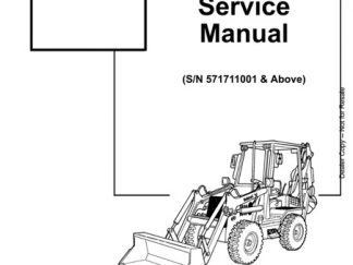 Bobcat B300 Loader Backhoe Service Repair Manual